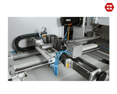 Feeding gripper with lift and shift device