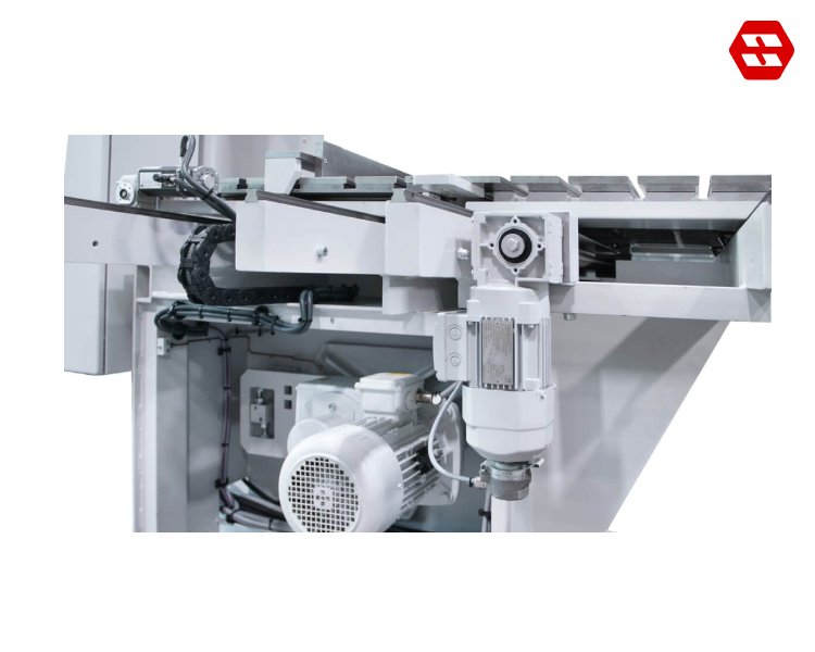 Table positioning via ball screw spindle