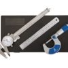 MOORE & WRIGHT MICROMETER DIAL CALIPER AND ENGINEERS' RULE SET