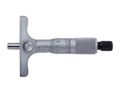 MOORE & WRIGHT TRADITIONAL DEPTH GAUGE MICROMETER METRIC 1