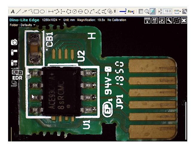 Dino-Lite AM8917MZT EdgePLUS USB digital microscope (1) Dino-Lite AM8917MZT EdgePLUS USB digital microscope