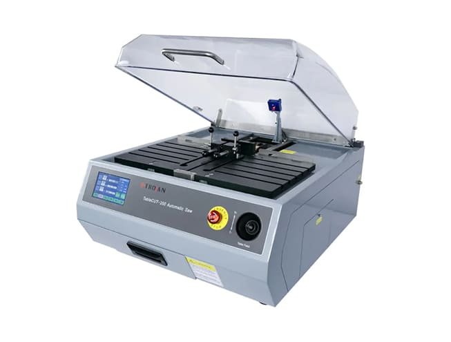 Trojan TableCUT-200 Automatic Precision Cut-Off Machine (4) Trojan TableCUT-200 Automatic Precision Cut-Off Machine